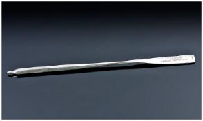 Naval and Rowing Interest. A Silver Trophy in the Realistic Shape of an Oar. Marked ``H.M.S. Forth