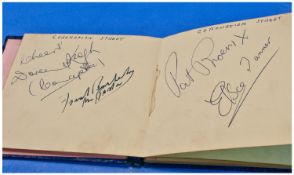 A Five Page Autograph Album of Coronation Street favourites. All original signatures.