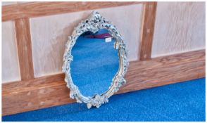 Moulded Silvered Frame Rococo Style Mirror