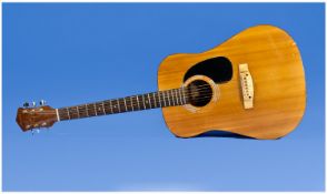 Harmony Handcrafted Acoustic Guitar, Six Strings. Model number H6820. 40.5 inches in length.