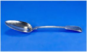 An 18th Century Crested Silver Serving Spoon, hallmarked for London 1776 by J.T.
