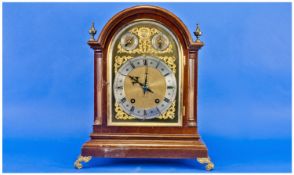 Victorian Wintrhalder & Hofmeier - Outstanding Walnut Cased Bracket Clock with Ting Tang Quarter,