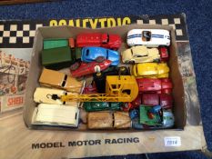 Collection Of Die Cast Models Comprising Dinky 133, Riley Armoured Car, Mobile Crane, Petrol