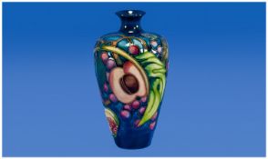 Moorcroft Vase Queens Choice Design. Designer Emma Bossons. Date 2000. Stands 6.25 inches high.