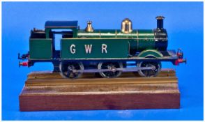 O Gauge Clockwork Engine Great Western Railway. Length 9.5 inches.