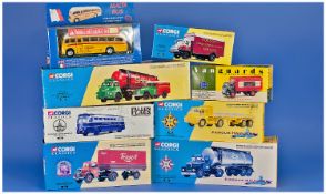 A Collection of 8 Model Cars, comprising Corgi Baltimore & Ohio Railroad Coach 743, Corgi Shell/BP