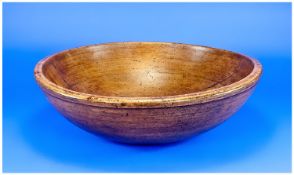 Antique Welsh Butter Bowl, of fine patination and colour. Probably walnut. 18th/19th century. 17