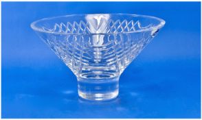 Edinburgh Cut Crystal Conical Shaped Bowl. Mint condition. Stands 6.25 inches high and 10.75 inches