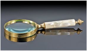 Mother Of Pearl Handled Magnifying Glass