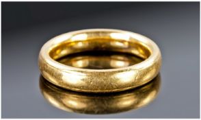 22ct Gold Wedding Band. Fully hallmarked. 6.5 grams.