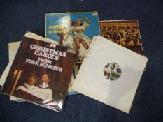 Collection of Various Vinyl Records, RPM 33½, including The Greatest Hits of the 1950`s`, in a
