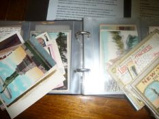 Collection of Assorted Postcards comprising an album of American postcards and various loose cards.
