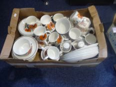 Box Containing a Quantity of Part Tea and Dinner Sets, including Meakin Studio and Colclough.