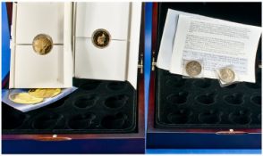 Two 2005 Solomon Islands 25 Dollar Silver Coins + Two Nickel 200th Anniversary Of The Battle Of