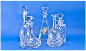 Five Various Modern Decanters