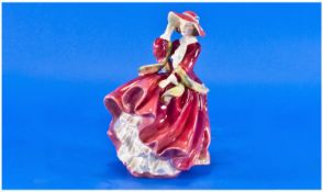 Royal Doulton Figure `Top Of The Hill`. HN 1834. Designer L. Harradine. Issued 1937-2004. 7 inches