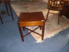 Modern Mahogany Side Table, fitted with single frieze drawer.