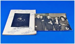 Signed Photograph of Halle Festival Concert Catalogue for November 5th 1967 by Sir John Barbirolli