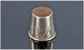 White Metal Thimble