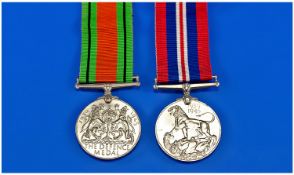WW2 Defence Medal And War Medal