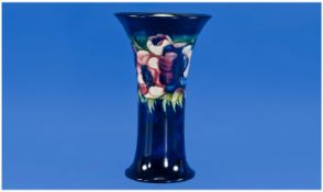 Moorcroft `Anemone` Flared Vase, the upright shape flaring from the centre upwards, encompassing a