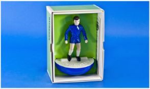 Royal Doulton Ceramic Subbuteo Figure from The Iconic Advertising Series. 6 inches high. Blue