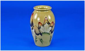 Moorcroft Small Vase `Toadstools` Design. Date 2007. Mint condition. 4.25 inches high.