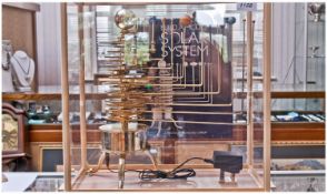 Build A Solar System Model A Precision Engineered Orrery, Housed Under A Perspex Display