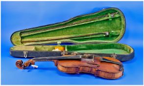 German Early Twentieth Century Violin, made to the design of Carlo Bergonzzi. Label to interior