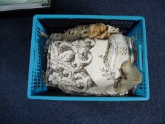 Collection of Assorted Lace and Linen comprising table cloths, doilies, chair covers etc