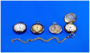 Open Faced Military Pocket Watch Marked ``Doxa`` To Dial, Arabic Numerals With Subsidiary Seconds,