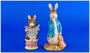 John Beswick, Beatrix Potter, Large Size Gold Edition Figures, issued in limited edition of 1947 to