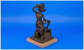 Bronze Style Goblin Figure.