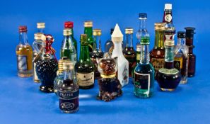 Collection Of 23 Miniature Bottles Of Spirits