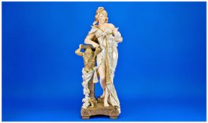 Ernst Wahliss Austrian Very Fine Quality - Turn Wein Figure. c.1900-1910. A classical figure of a