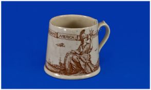 Royal Doulton Commemorative Mug, commemorating the end of the Great War, reading `Victory and Peace