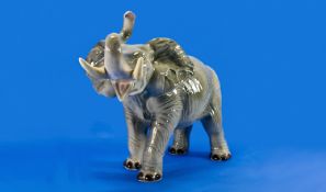 Melba Ware Pottery Elephant Figure. 10 by 15 inches.
