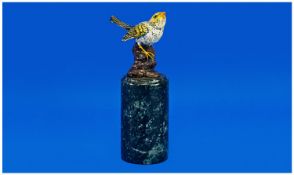 Cole Painted Bronze Style Bird.