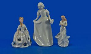 Royal Doulton `Moonlight Rose` 1992, HN. 3483, 6 inches high, Royal Doulton `Loving You` Figure,