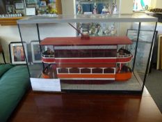 Model of a Tram in Case.