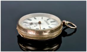`Acme Lever` Swiss Silver Open Faced Pocket Watch, stamped 93.5 silver. Working order.