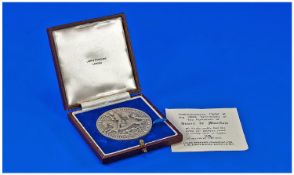 John Pinches Limited Edition Silver Commemorative Medal Of The 700th Anniversary Of The Parliament