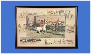Charles Johnson Payne Snaffles 1884-1967. Two good quality coloured prints `Scenes of Foxhunting`.