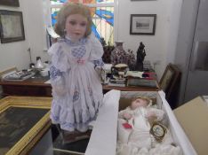 Two Large Alberon Porcelain Dolls, comprising `Anais`, limited edition of 458 of 2500 with
