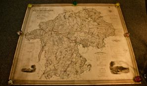 A Fine And Large Map of Westmorland Titled A Plan of the County of Westmorland, towns, villages and