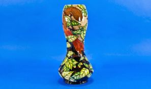 Moorcroft ``Squirrels`` Vase. Designer Aryi Davenport. Shape 92/11``. Limited edition No. 163/300.