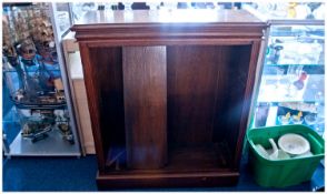 Early 20th Century Oak Bookshelf, with two adjustable shelves, A.F to frame, measuring 42 inches