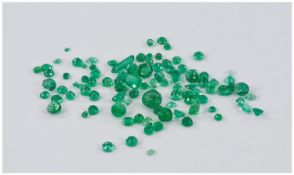 Loose Gemstones Collection Of Emeralds, Various Shapes, 13.44cts In Total