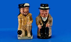 Royal Doulton Toby Jugs 2 In Total. 1, Sir Francis Drake D.6660 issued 1981. 9`` in height. Special