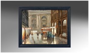 Steven Scholes 1952 - .Title ``The Royal Exchange and The Old Manchester Evening New Buildings